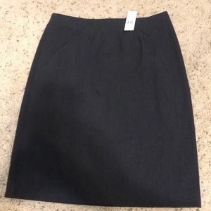 Black Pencil stripe suit skirt